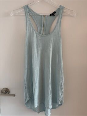 Dynamite - Light Blue Racerback Tank Top with Back Zip